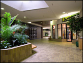 Interior photo of East entrance area features dramatic features and landscape